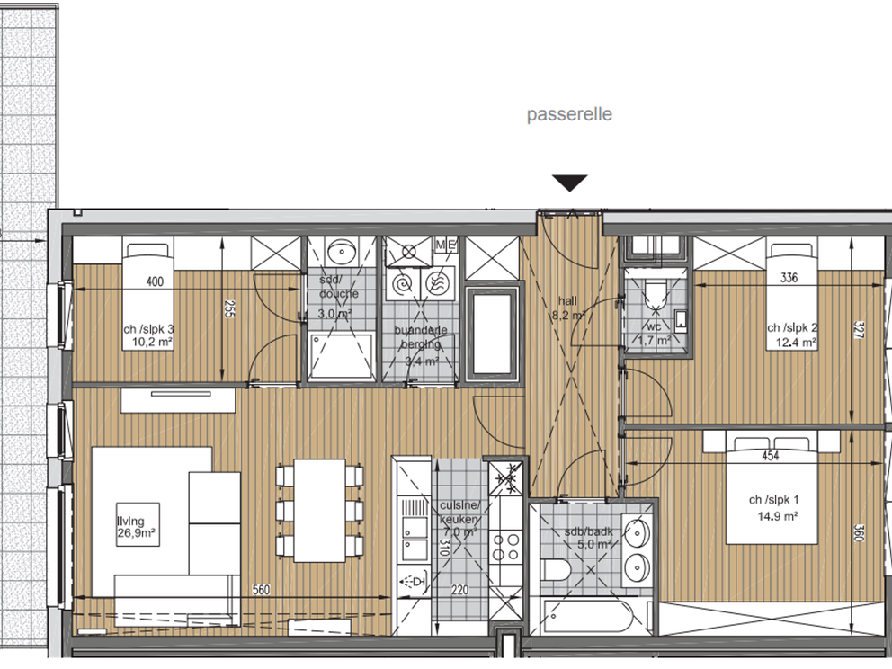 Appartement à louer à Bruxelles