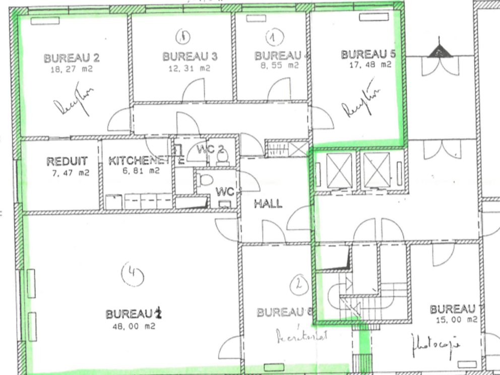 Bureaux &agrave; vendre &agrave; Uccle