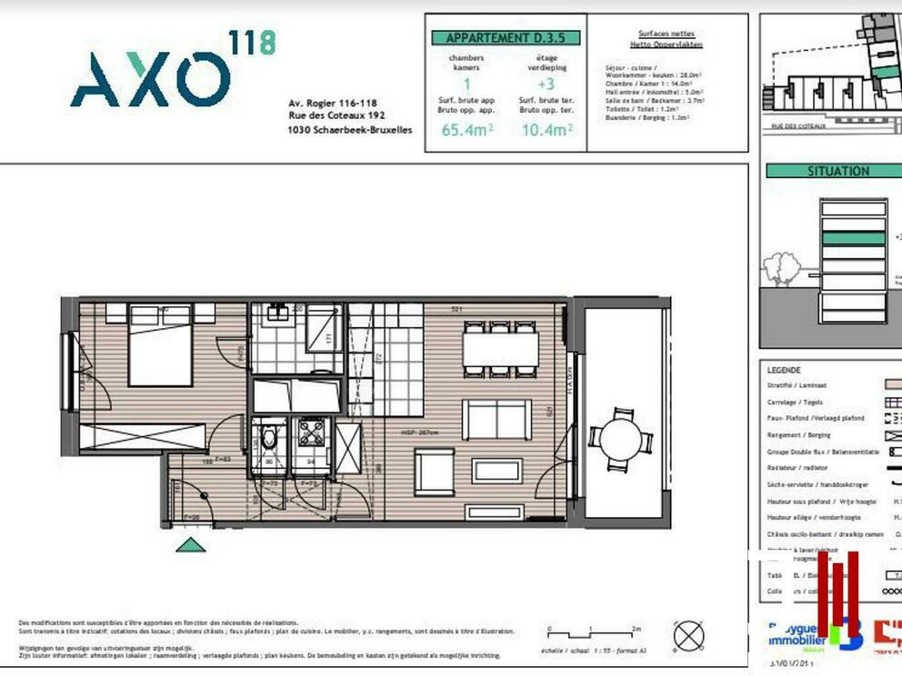 Flat for rent in Schaarbeek