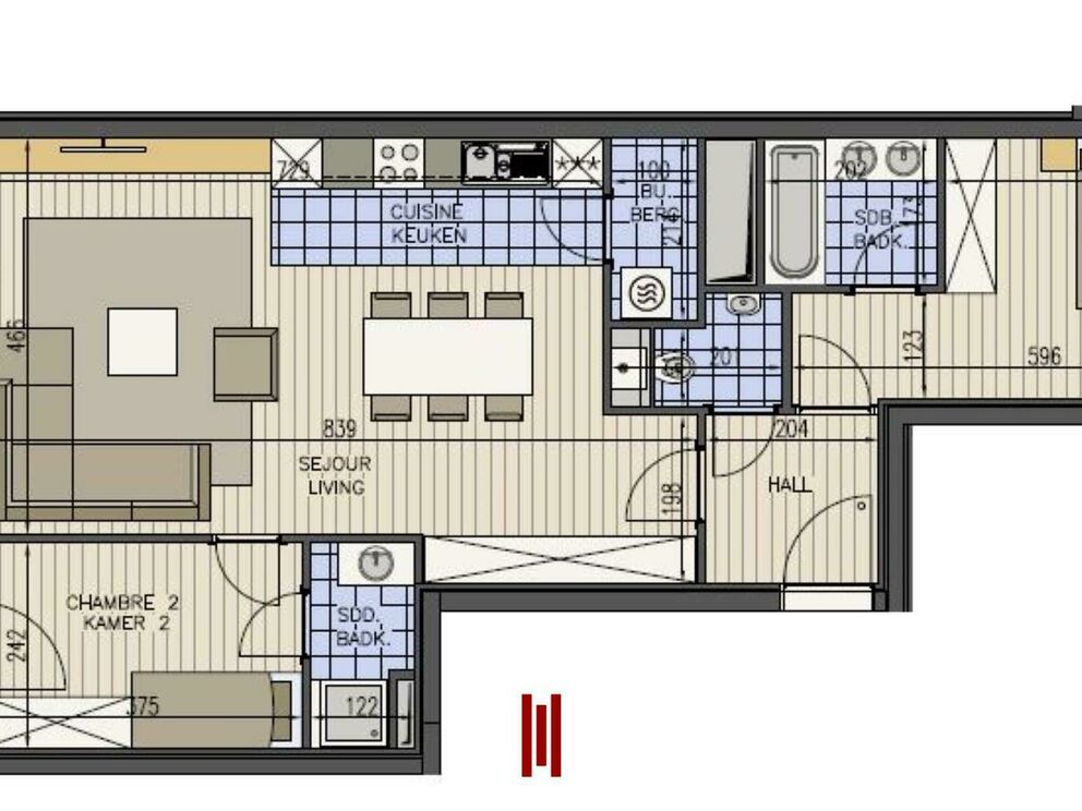 Flat for rent in Sint-Lambrechts-Woluwe